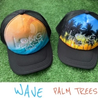 Trucker Caps with Black Mesh Back